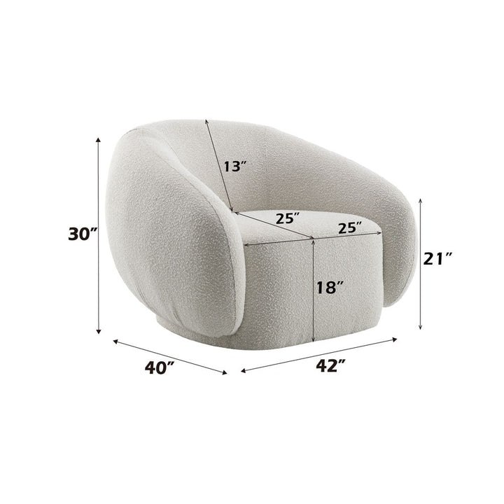 Isabel Chair W/Swivel – dimensions diagram