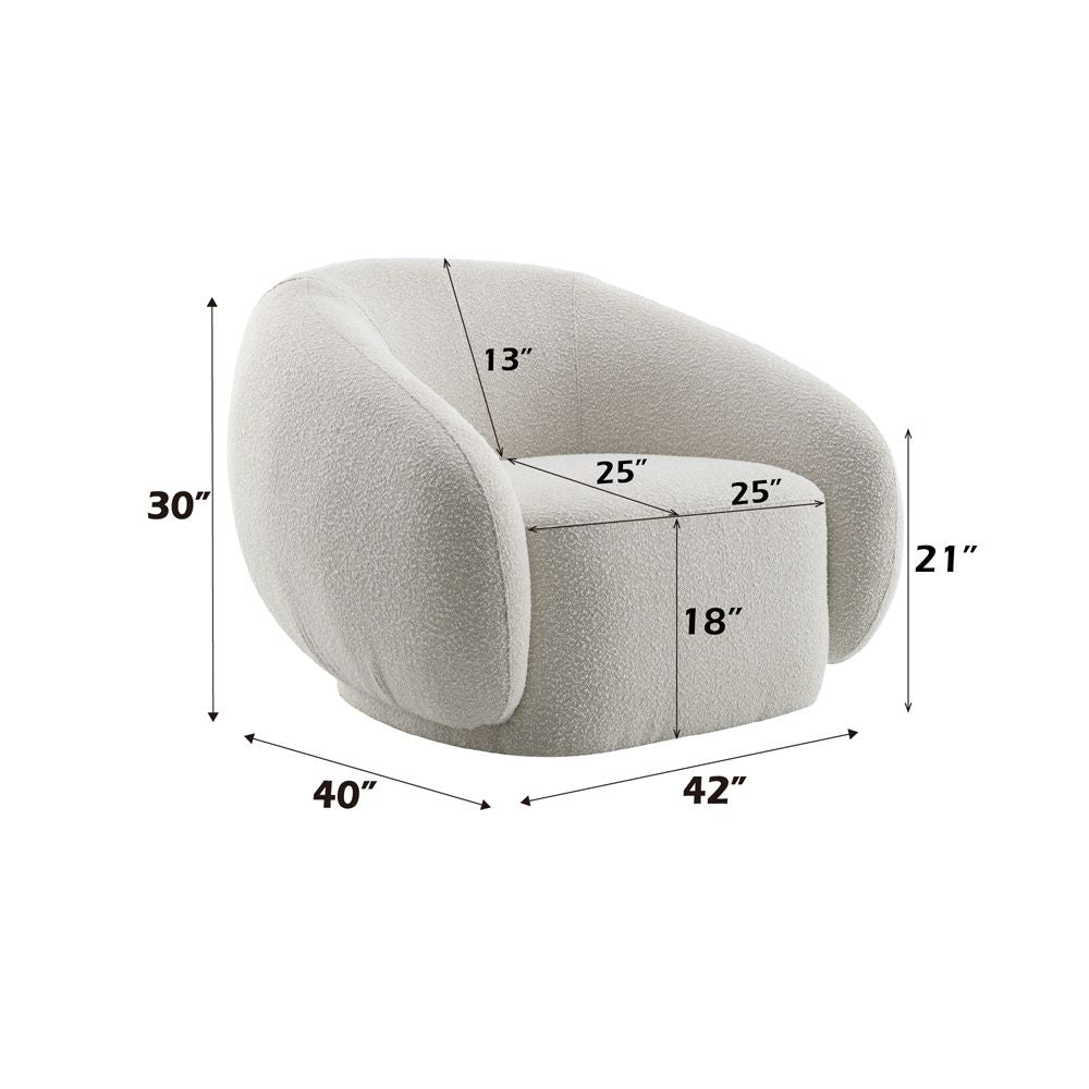Isabel Chair W/Swivel – dimensions diagram