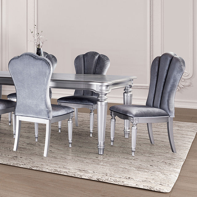 Melodi Parc Dining Table, Silver