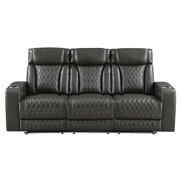 Taddeo Power Motion Sofa w/Power Headrest, USB, Wireless Charger, LED &amp; Reading Light – view 3