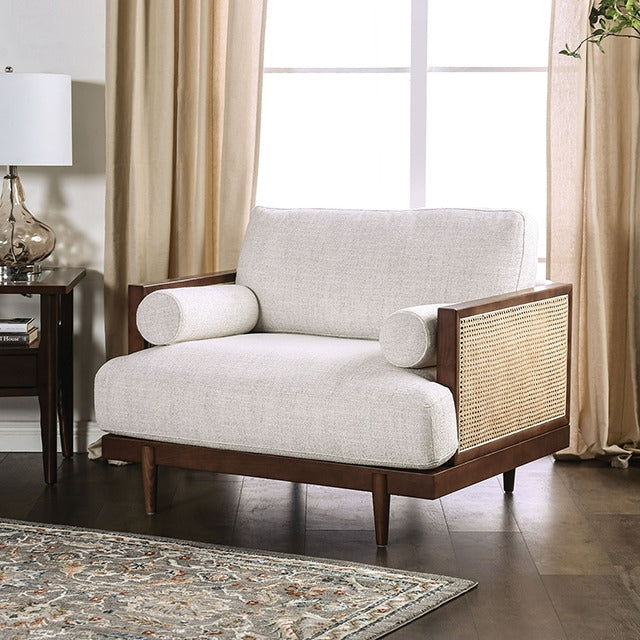 Alesund Chair, Walnut/Beige