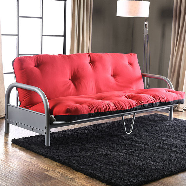 Aksel Futon Mattress, Black/Red