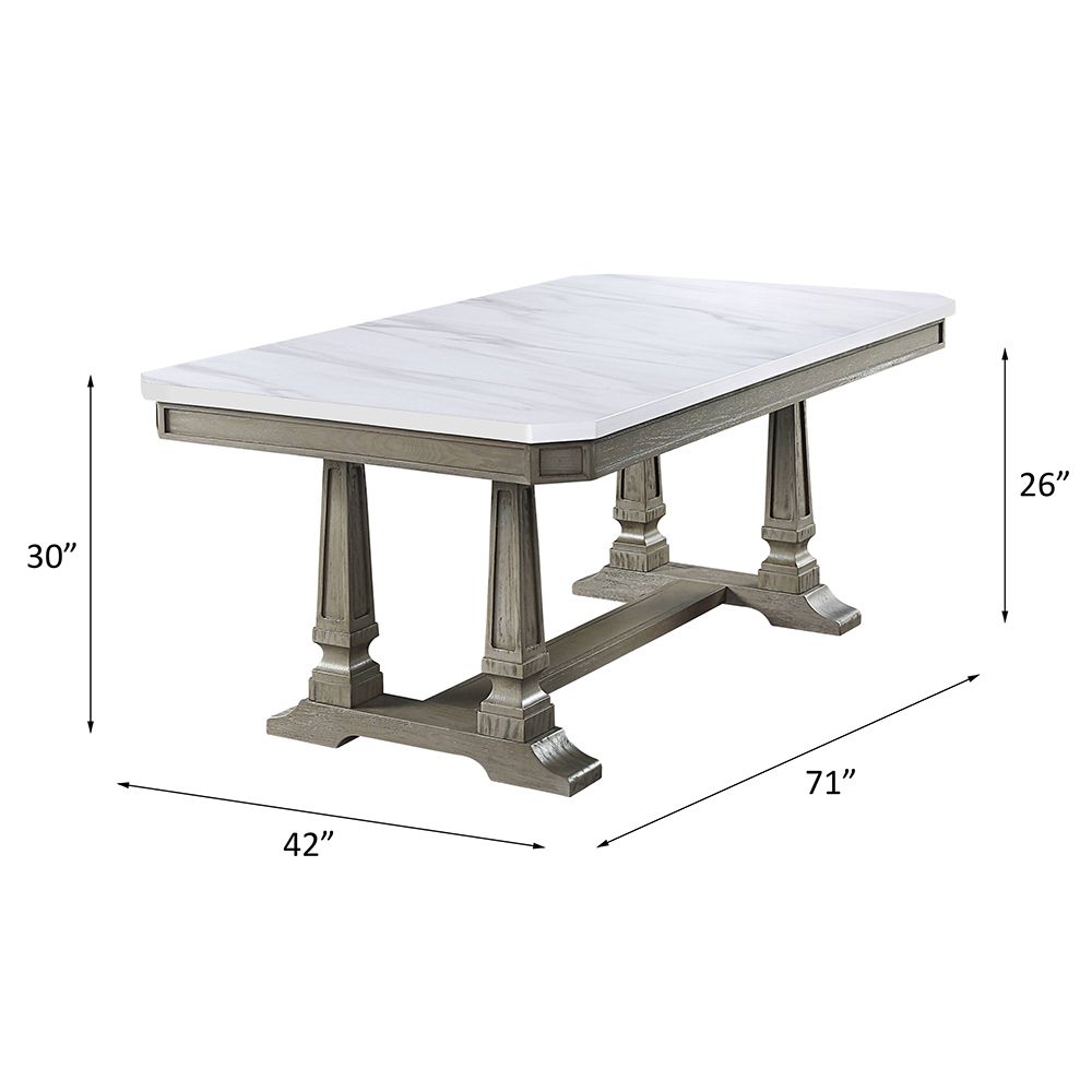 Zumala Dining Table – line drawing