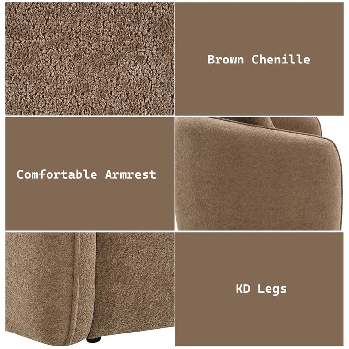Keith Loveseat w/2 Pillows – features callout