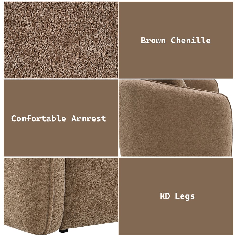 Keith Loveseat w/2 Pillows – features callout