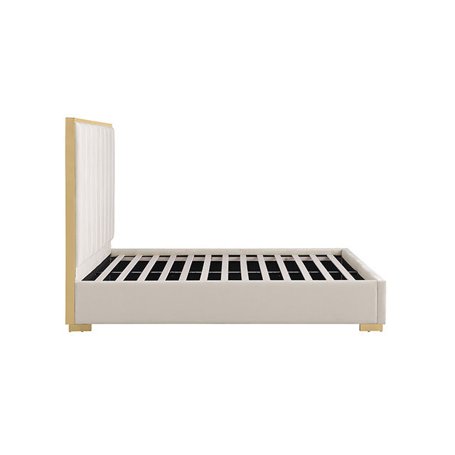 Nespoli Bed, Gold/White - view 3