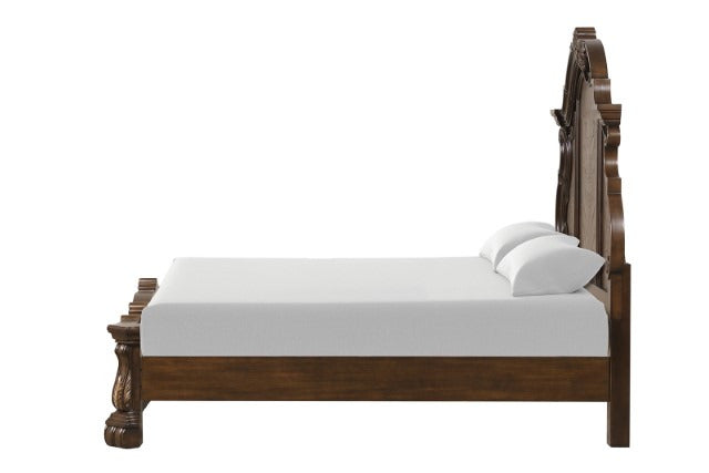 Leovanni Bed, Dark Brown