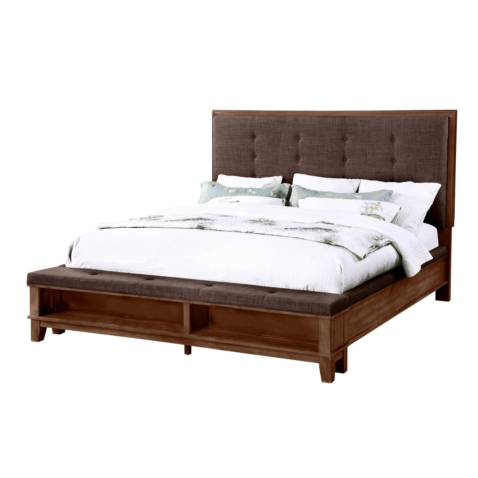 Cagney 5/0 Q Footboard & Slats-Chestnut