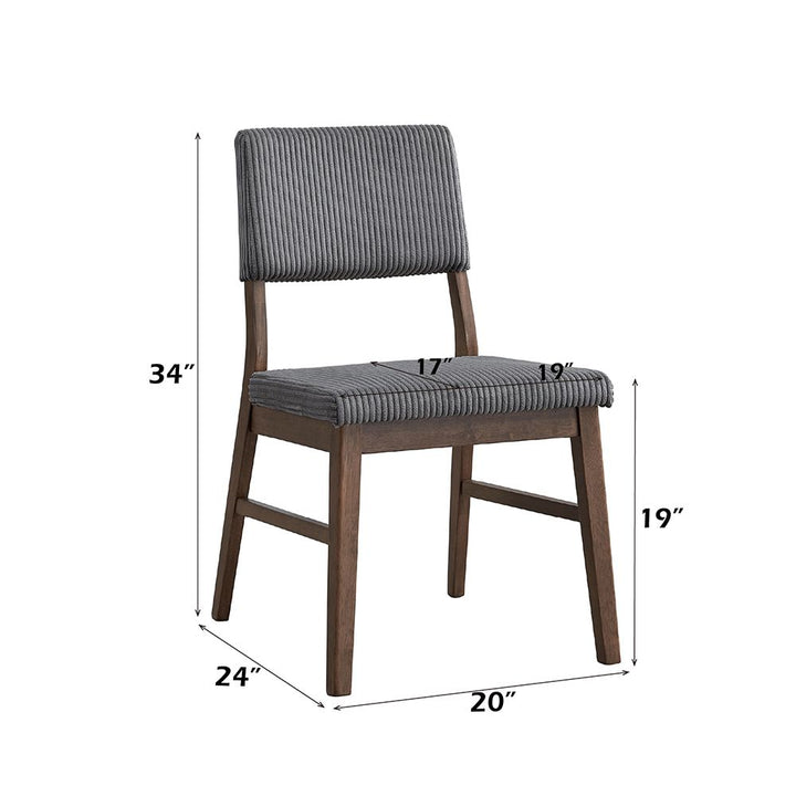 Seda Side Chair (Set-2) – dimensions diagram
