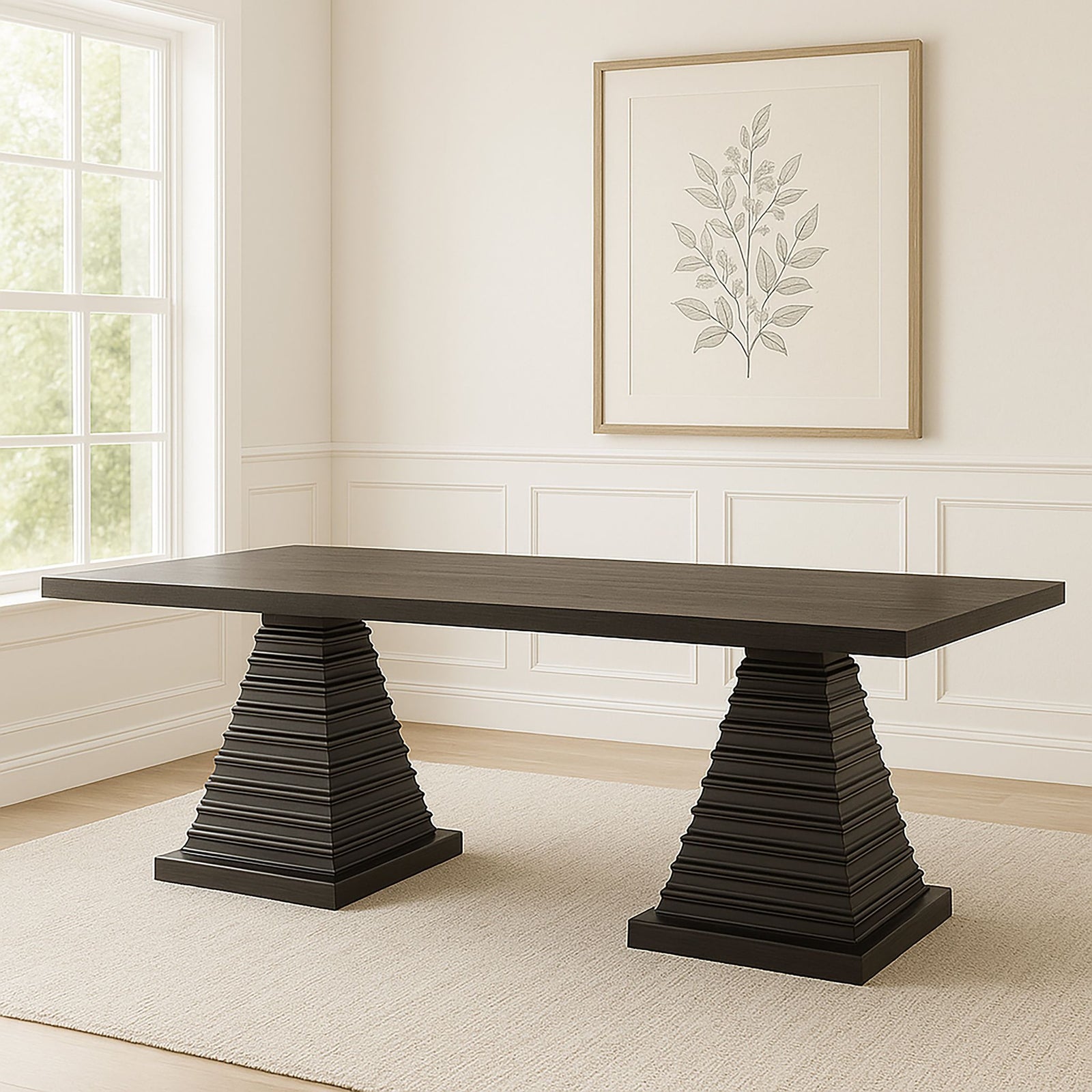 Plateau Rectangle Dining Top-Rustic Espresso