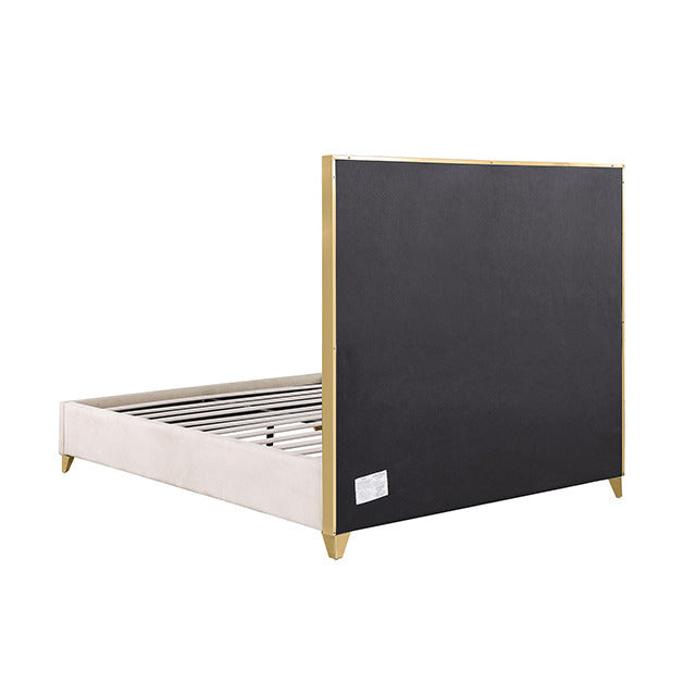 Andriola Bed, Gold/White - view 4