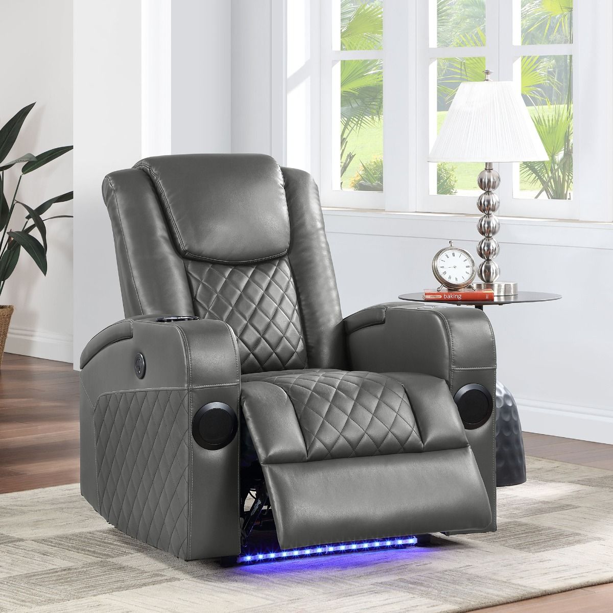 Alair Power Motion Recliner W/Bluetooth, Wireless Charger & Cupholder