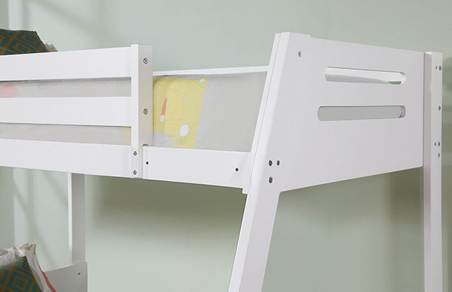 Emilee Twin/Full Bunk Bed, White - view 3