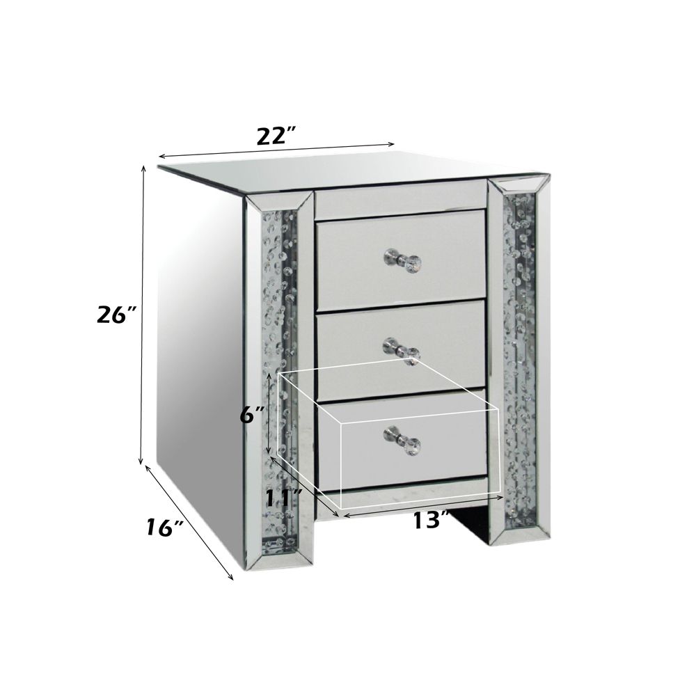 Nysa Accent Table – dimensions diagram
