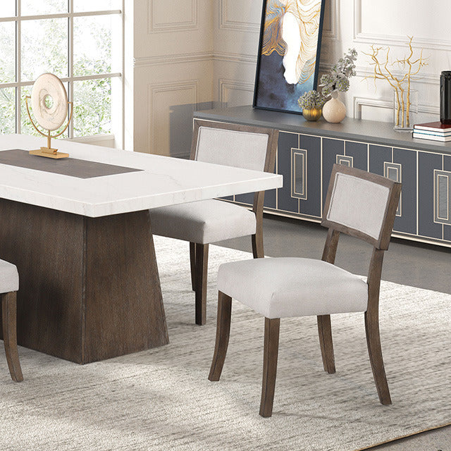 Grasten 7 Pc Dining Table Set, Dark Walnut