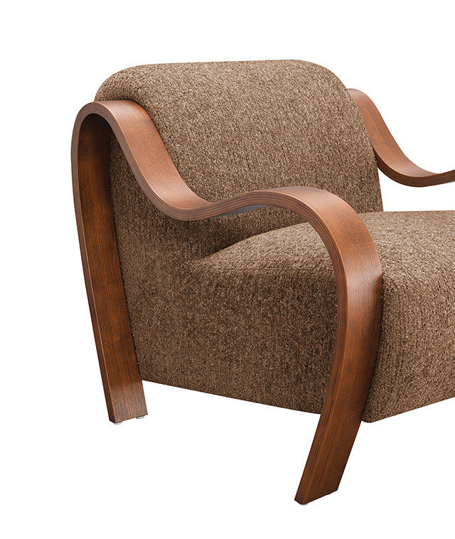 Niari Accent Chair, Caramel Brown - view 7