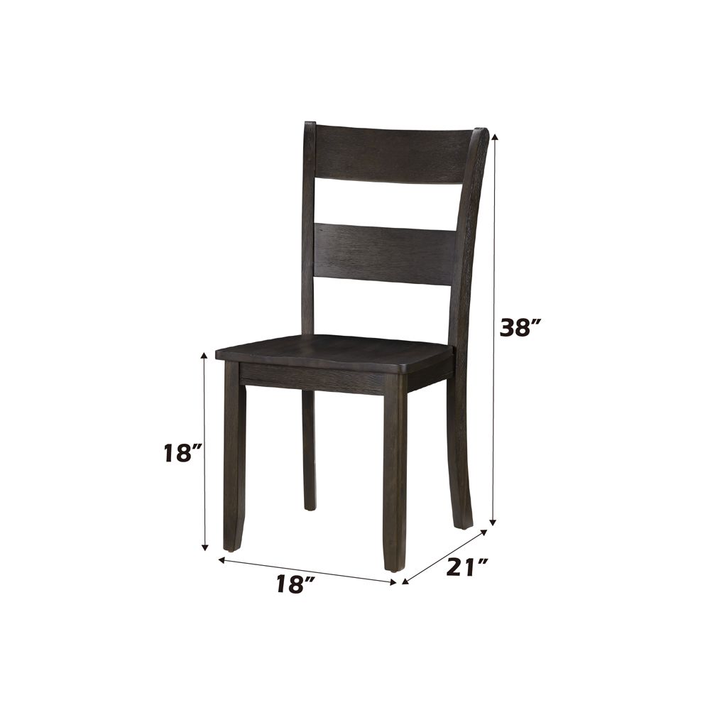 Haddie Side Chair (Set-2) – dimensions diagram