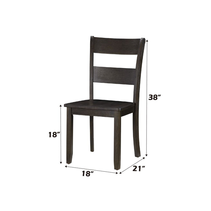 Haddie Side Chair (Set-2) – dimensions diagram