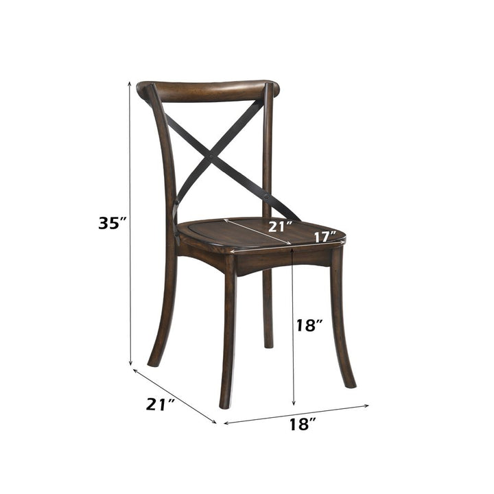 Kaelyn Side Chair (Set-2) – dimensions diagram