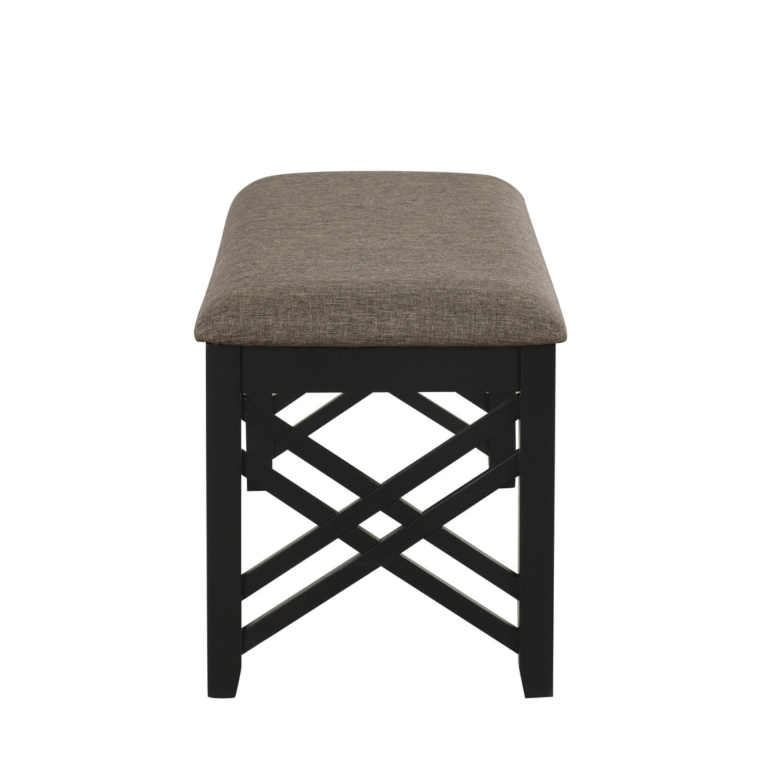 Potomac Dining Bench-Brown/black