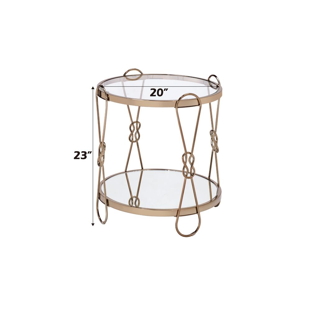 Zekera End Table – dimensions diagram