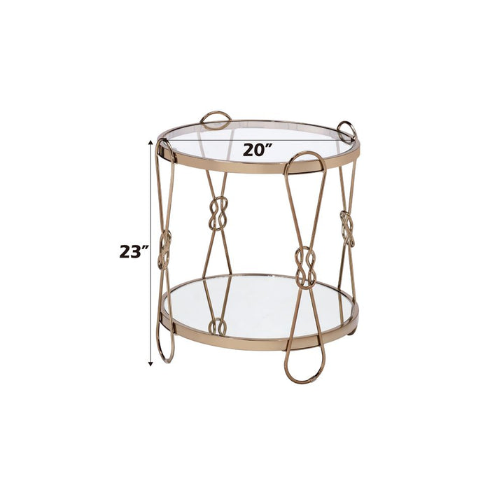 Zekera End Table – dimensions diagram