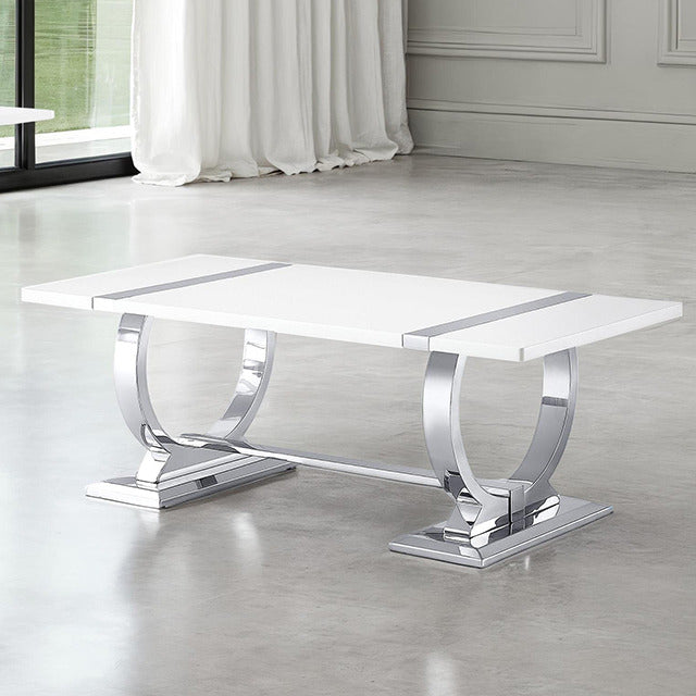 Horve Coffee Table, Silver/White - view 5