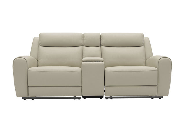 Jacobus Manual Recliner Loveseat W/ Console, Beige