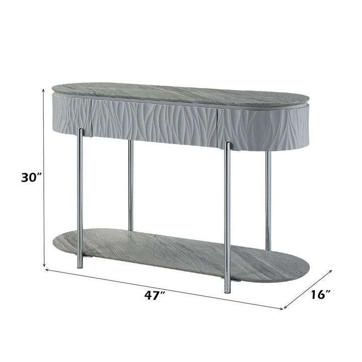 Yukino Sofa Table – dimensions diagram