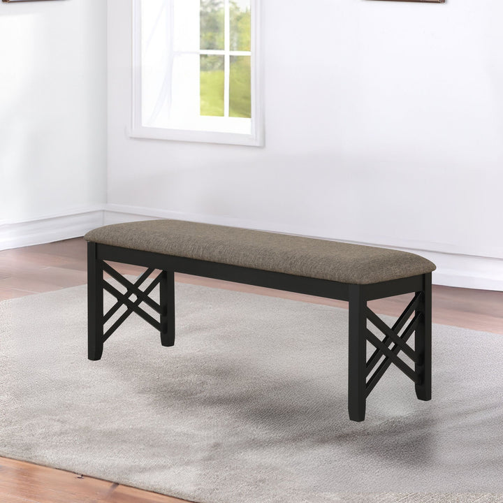 Potomac Dining Bench-Brown/black