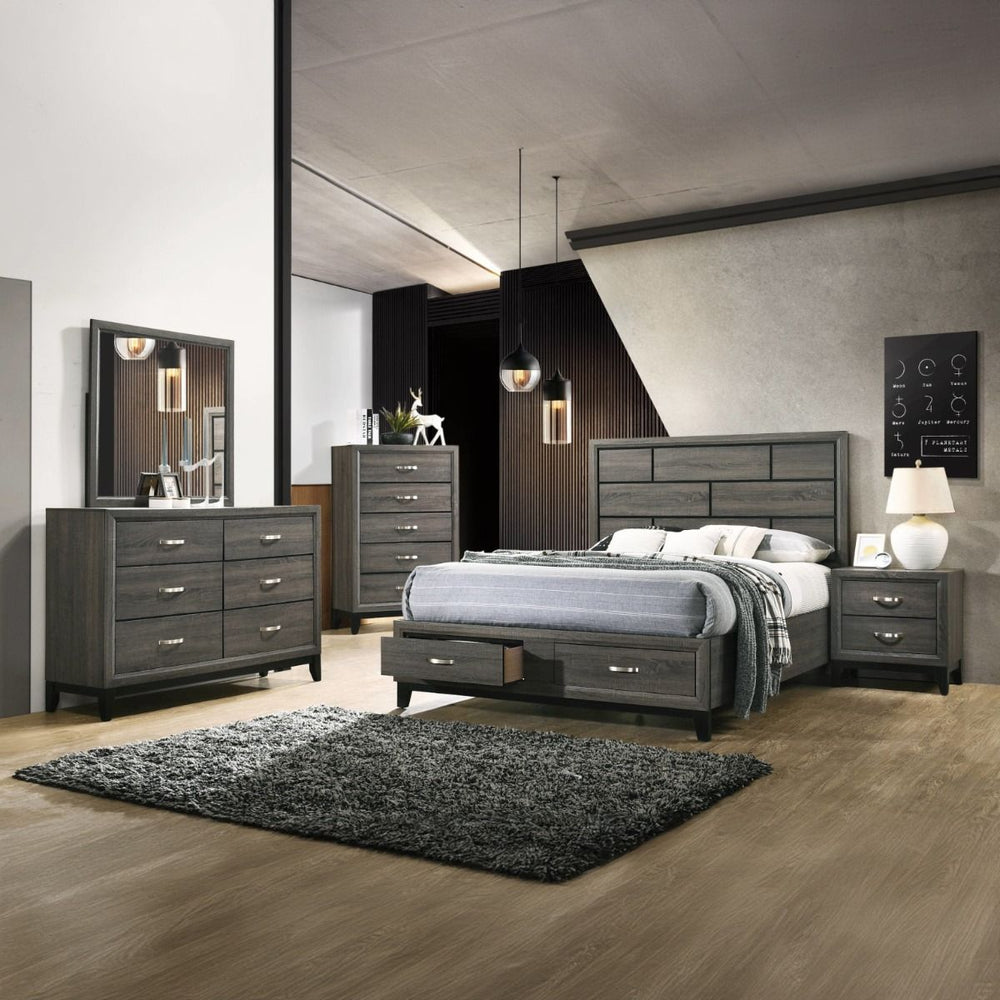 Valdemar Eastern King Bed with Storage