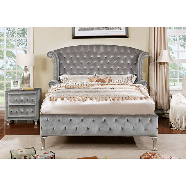 Alzir Night Stand, Gray - view 3