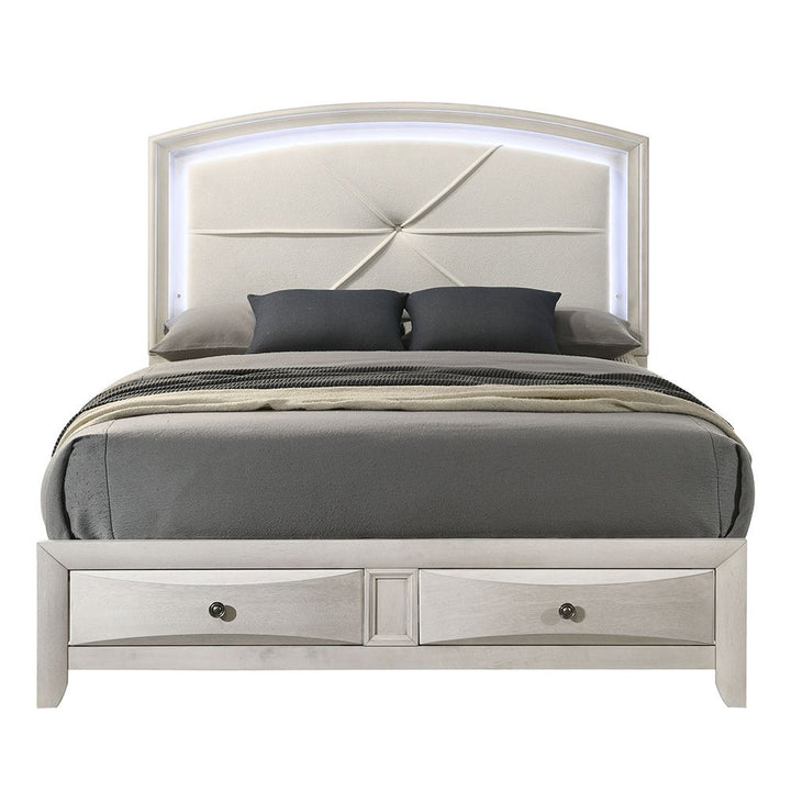 Ramondi EK Bed w/Storage &amp; LED – view 3