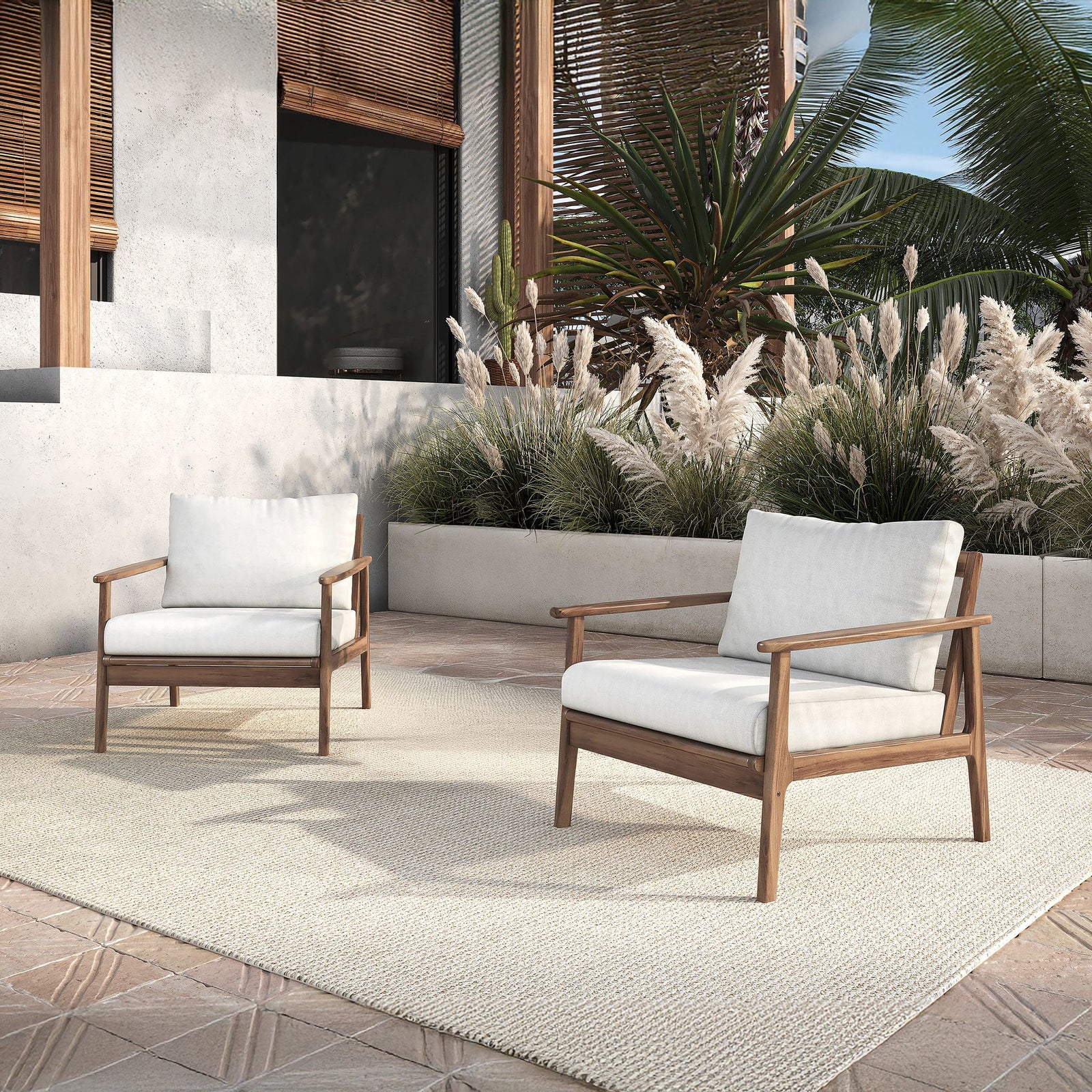Ashton Patio Club Chair (2 Per Carton)-Natural