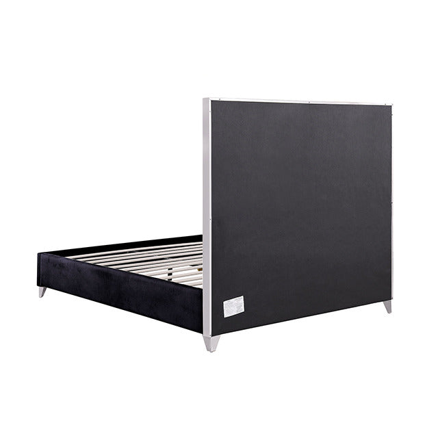 Andriola Bed, Black/Chrome - view 3