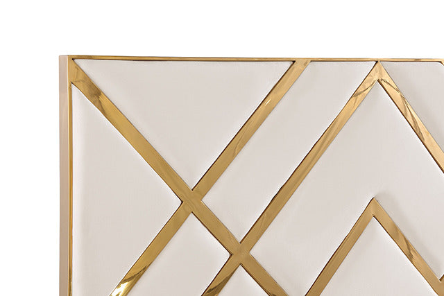Stavola Bed, Gold/White - view 6