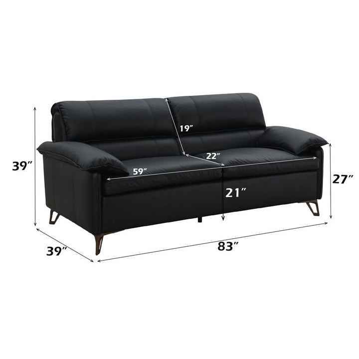 Eilene Loveseat – dimensions diagram