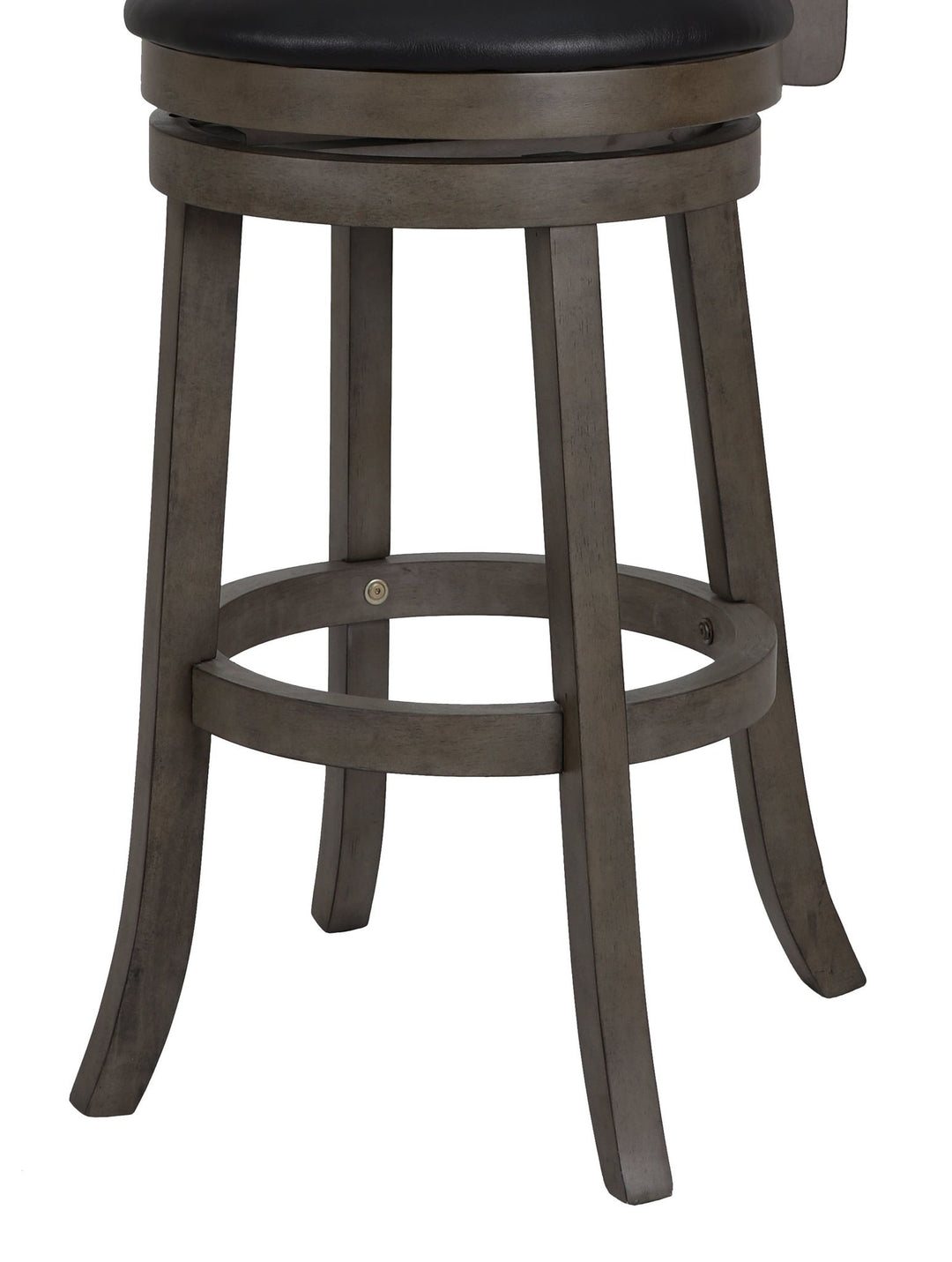 Manchester 29" Bar Stool W/black Pu Cushions-Gray