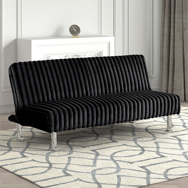 Hinwil Futon Sofa Bed, Black