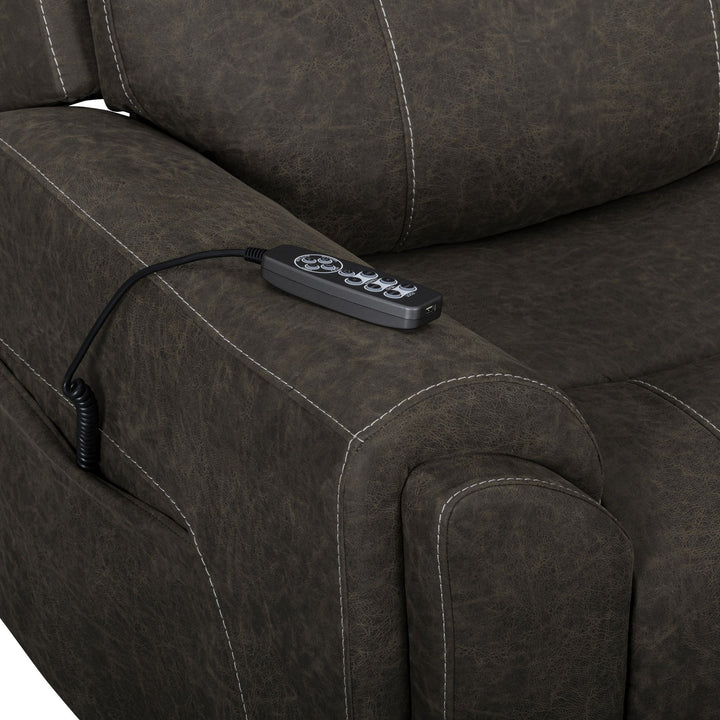 Gaia Auto Glider Recliner W/pwr Hr &amp; Fr-Sable
