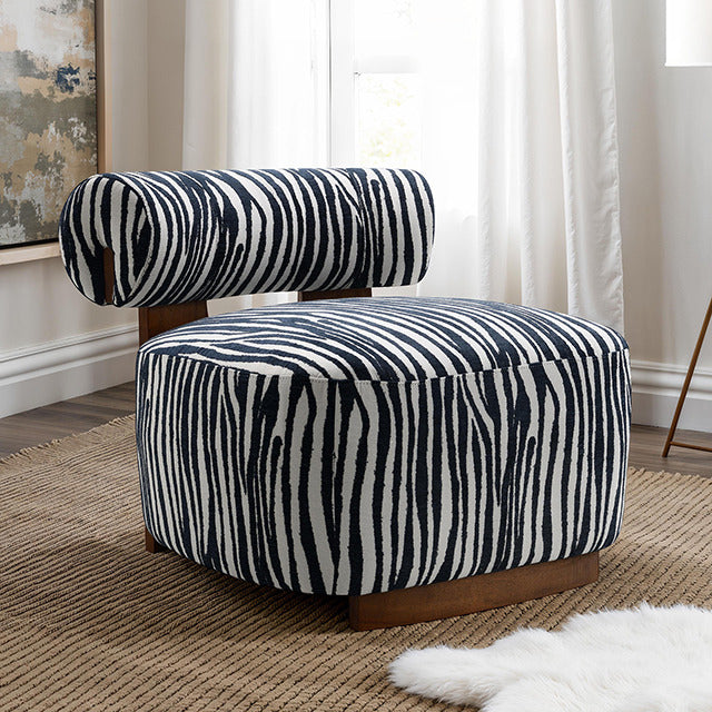 Niobe Accent Chair, Midnight Blue - view 5