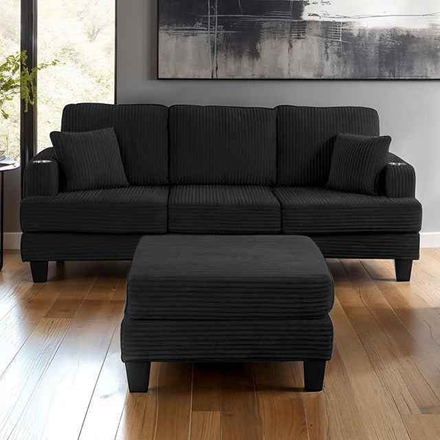 Moretaine Sofa, Black - view 3