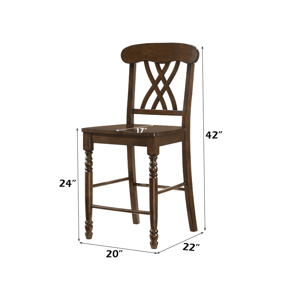 Dylan Counter Height Chair (Set-2) – dimensions diagram