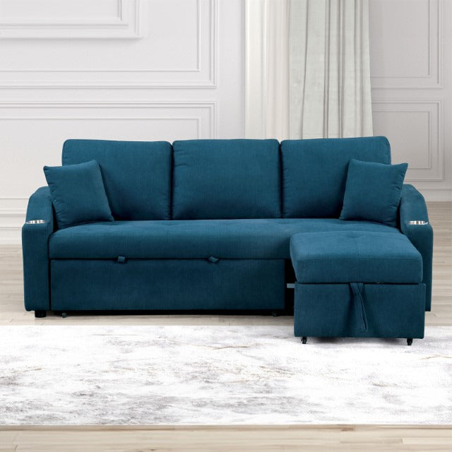 Royden Sleeper Sofa, Blue - view 5