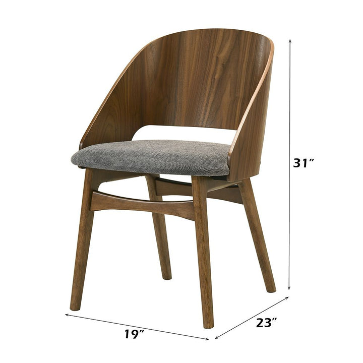 Delmon Side Chair (Set-2) – dimensions diagram