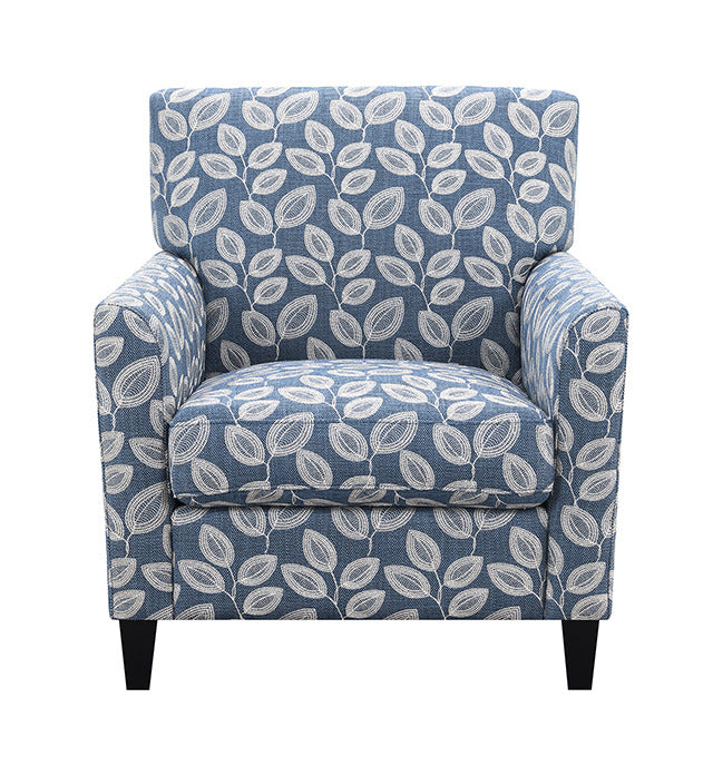 Ivey Acent Chair, Botanical Blue/Egret White - view 2