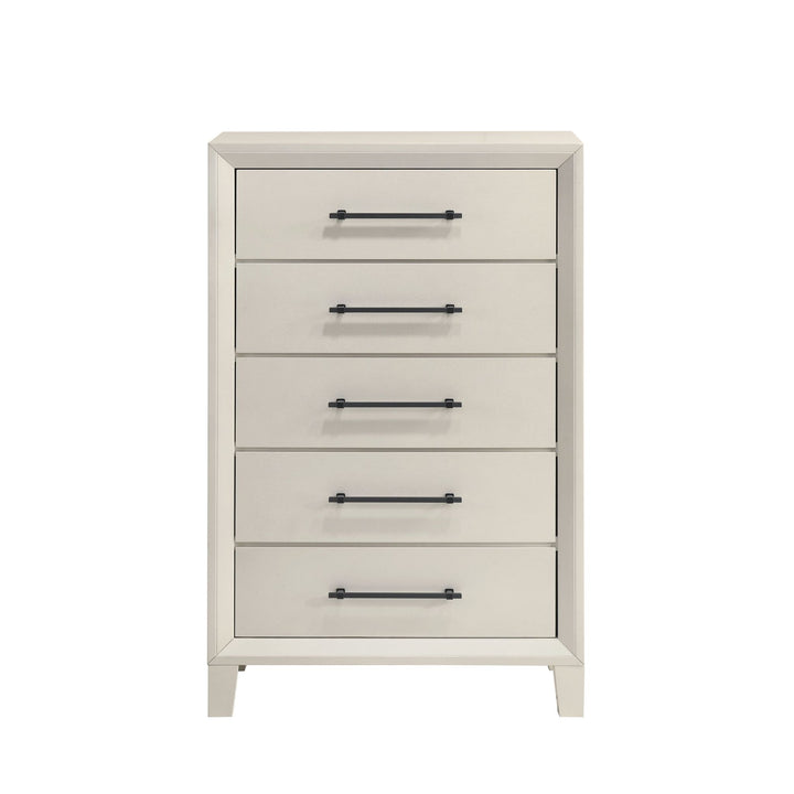 Ballard 5 Drawer Chest-White