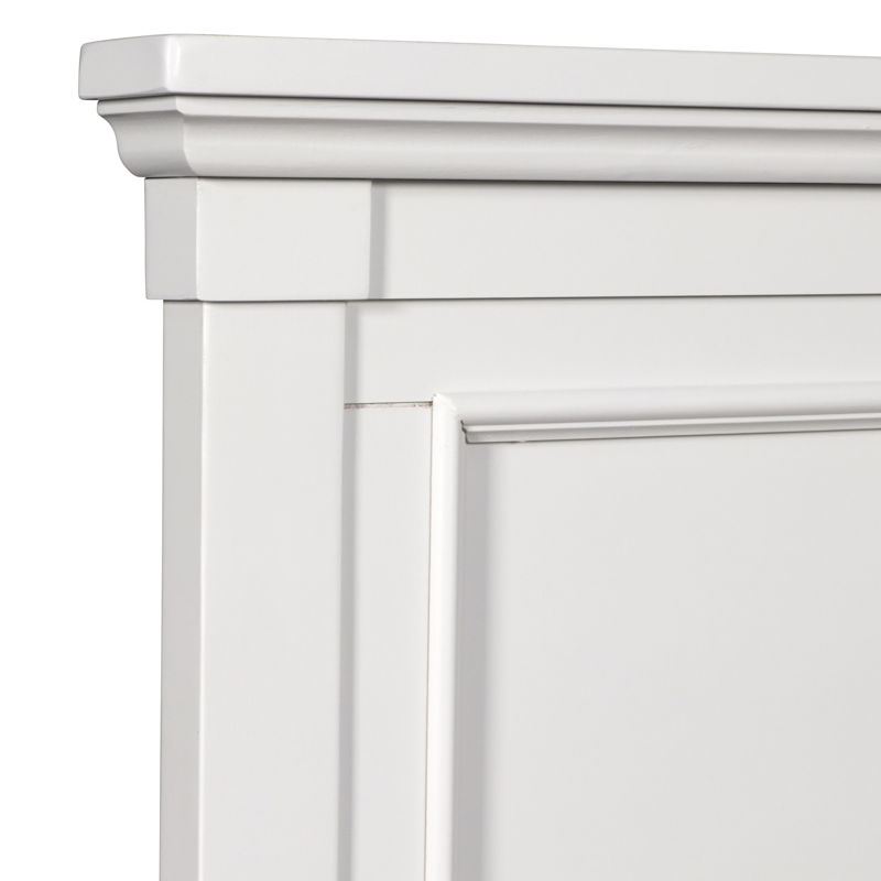 Tamarack White Twin Panel Bed