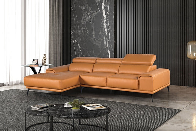 Vadso Sectional, Left Chaise, Tangerine - view 2