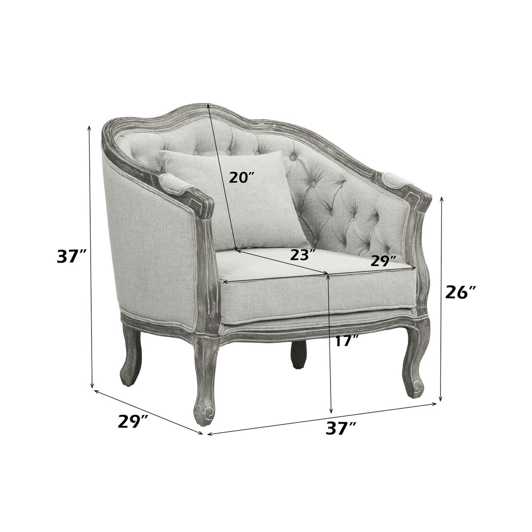 Samael Chair W/Pillow – dimensions diagram